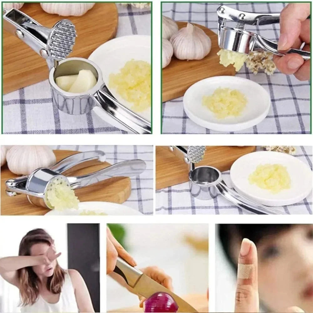 Stainless Steel Garlic Press